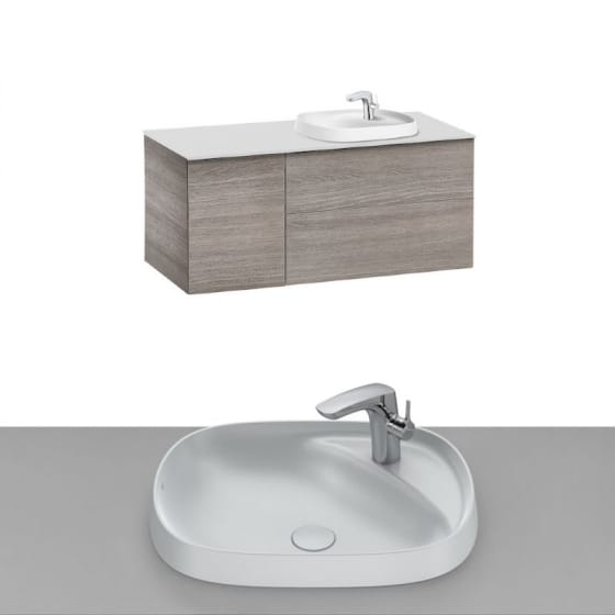Image of Roca Beyond Wall Hung Vanity Unit With Inset Basin