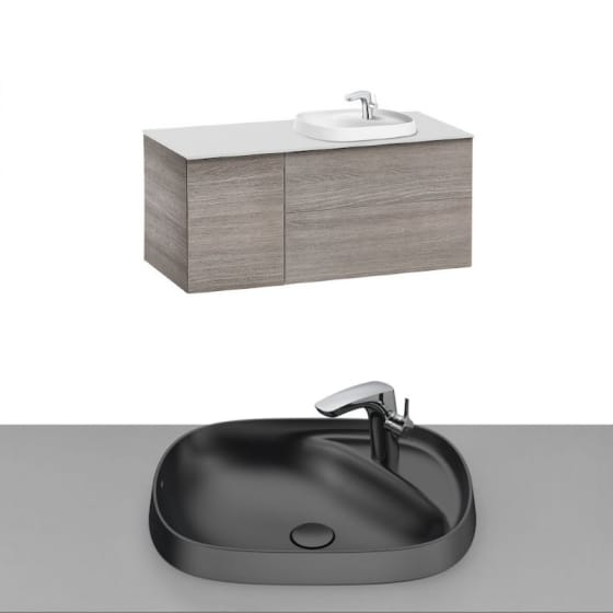 Image of Roca Beyond Wall Hung Vanity Unit With Inset Basin