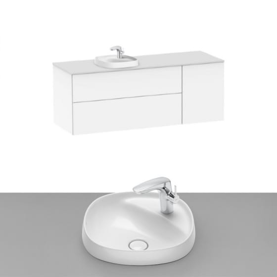 Image of Roca Beyond Wall Hung Vanity Unit With Inset Basin