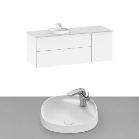 Image of Roca Beyond Wall Hung Vanity Unit With Inset Basin