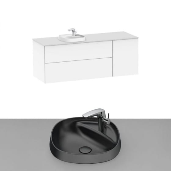 Image of Roca Beyond Wall Hung Vanity Unit With Inset Basin