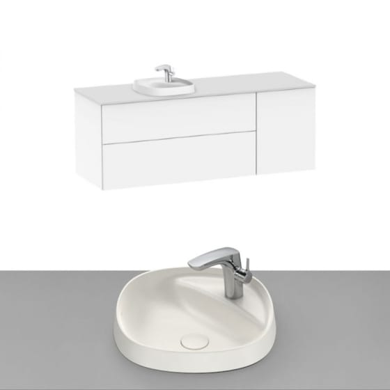 Image of Roca Beyond Wall Hung Vanity Unit With Inset Basin