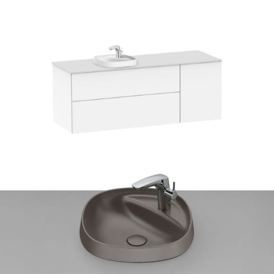 Image of Roca Beyond Wall Hung Vanity Unit With Inset Basin