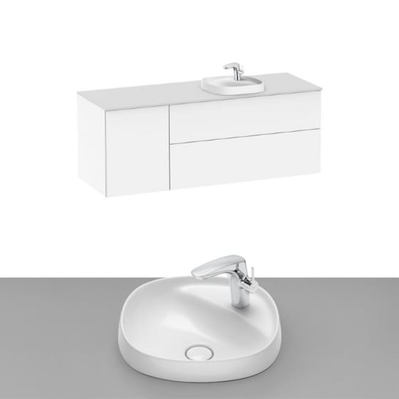 Image of Roca Beyond Wall Hung Vanity Unit With Inset Basin