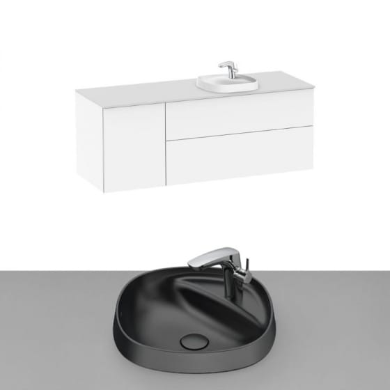 Image of Roca Beyond Wall Hung Vanity Unit With Inset Basin