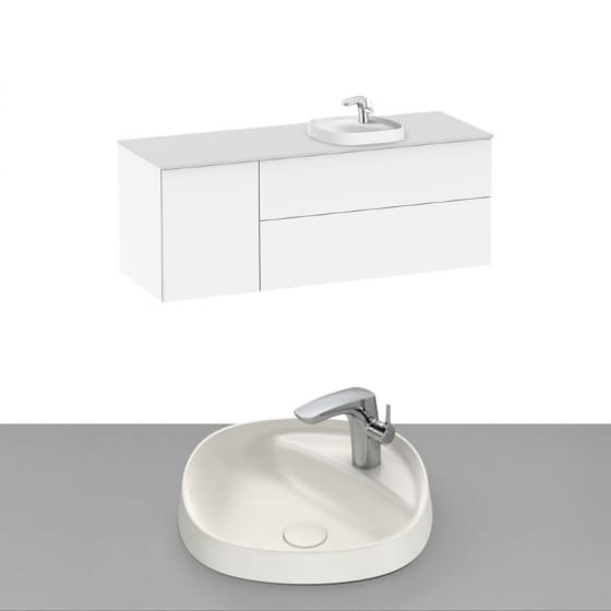 Image of Roca Beyond Wall Hung Vanity Unit With Inset Basin