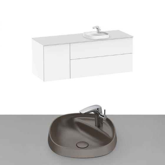 Image of Roca Beyond Wall Hung Vanity Unit With Inset Basin