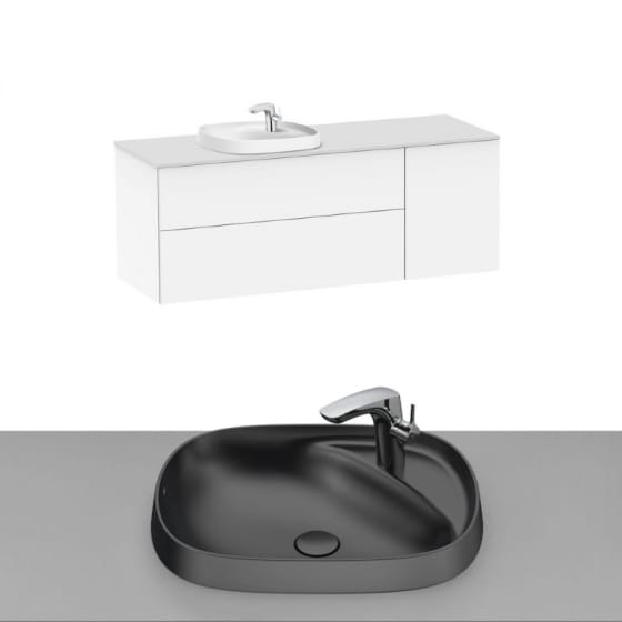 Image of Roca Beyond Wall Hung Vanity Unit With Inset Basin