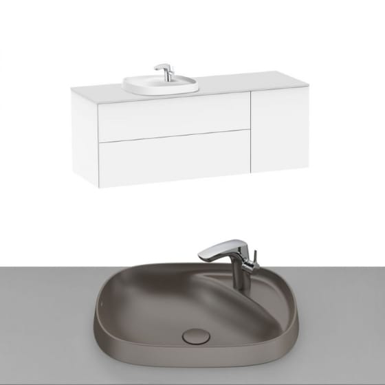 Image of Roca Beyond Wall Hung Vanity Unit With Inset Basin