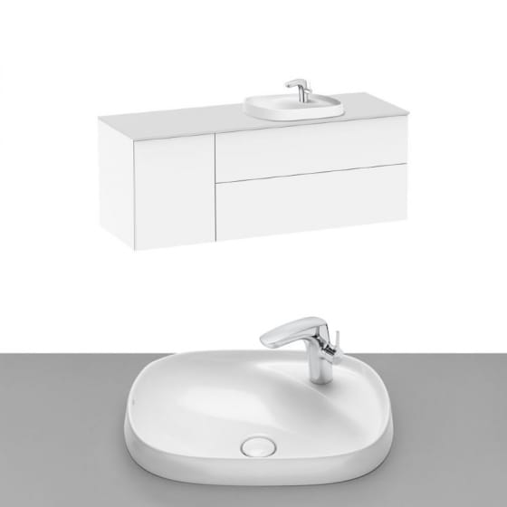 Image of Roca Beyond Wall Hung Vanity Unit With Inset Basin