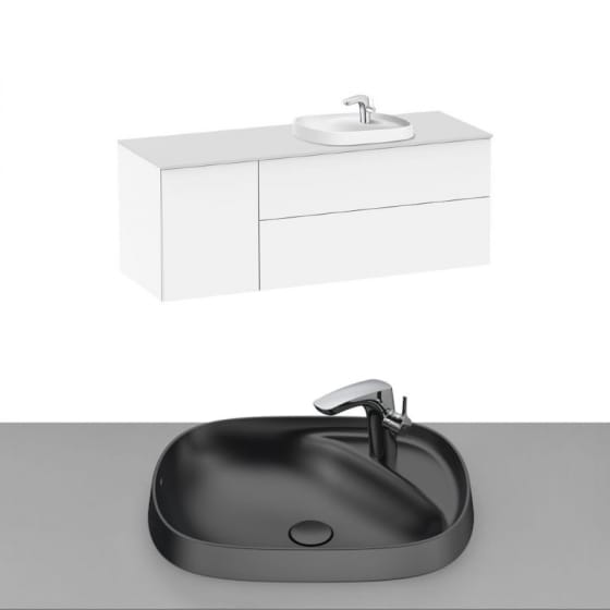 Image of Roca Beyond Wall Hung Vanity Unit With Inset Basin