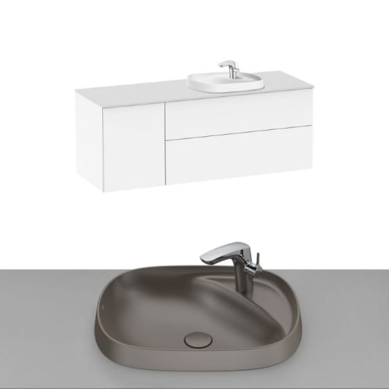 Image of Roca Beyond Wall Hung Vanity Unit With Inset Basin