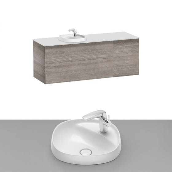 Image of Roca Beyond Wall Hung Vanity Unit With Inset Basin