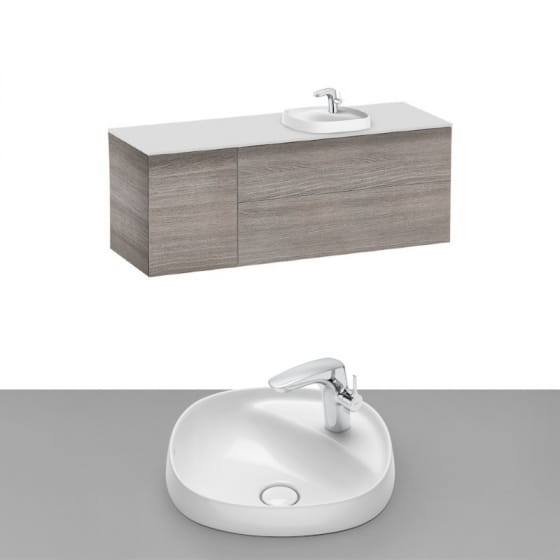 Image of Roca Beyond Wall Hung Vanity Unit With Inset Basin