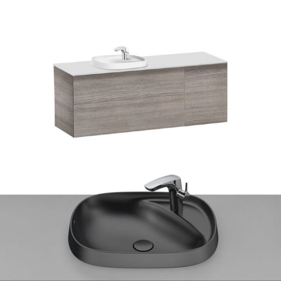 Image of Roca Beyond Wall Hung Vanity Unit With Inset Basin