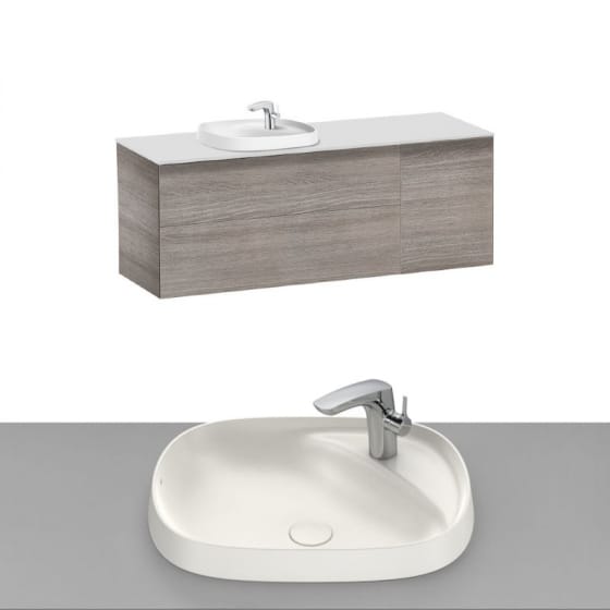 Image of Roca Beyond Wall Hung Vanity Unit With Inset Basin