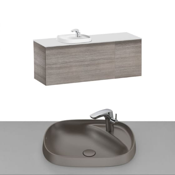 Image of Roca Beyond Wall Hung Vanity Unit With Inset Basin