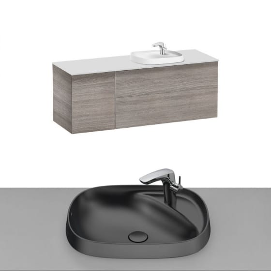 Image of Roca Beyond Wall Hung Vanity Unit With Inset Basin