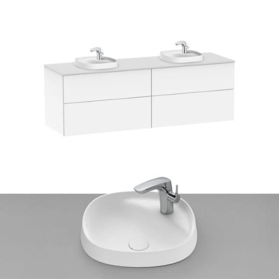 Image of Roca Beyond Wall Hung Vanity Unit With Inset Basin