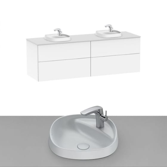 Image of Roca Beyond Wall Hung Vanity Unit With Inset Basin