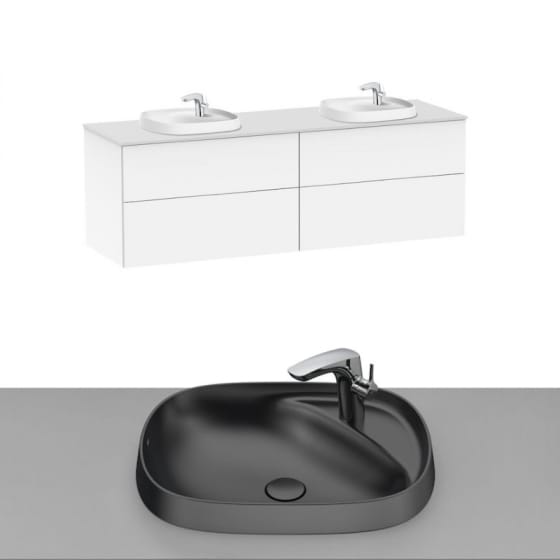 Image of Roca Beyond Wall Hung Vanity Unit With Inset Basin