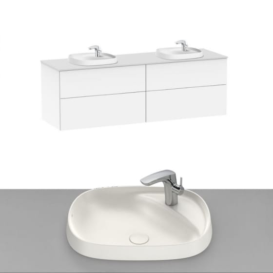 Image of Roca Beyond Wall Hung Vanity Unit With Inset Basin