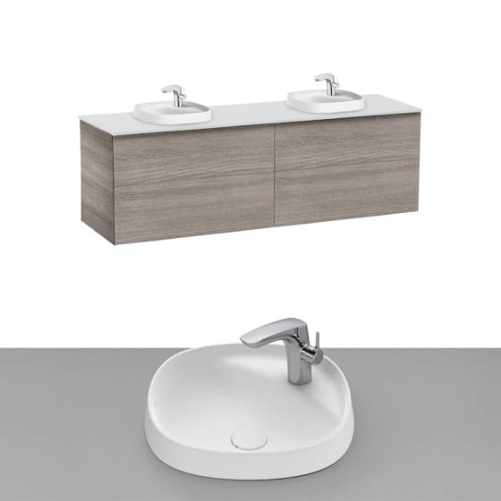 Image of Roca Beyond Wall Hung Vanity Unit With Inset Basin