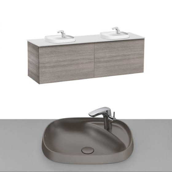 Image of Roca Beyond Wall Hung Vanity Unit With Inset Basin