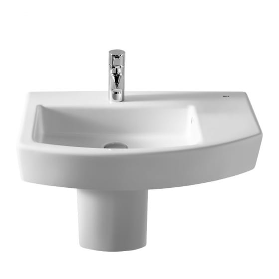 Image of Roca Hall Wall Hung / Countertop Asymmetrical Basin