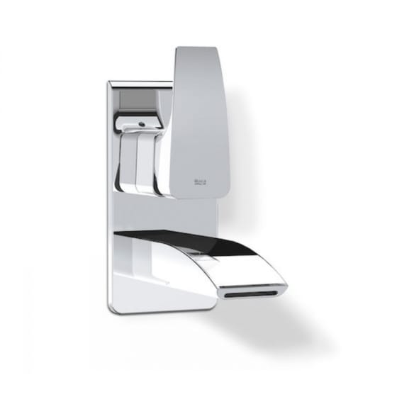 Image of Roca Thesis Single Lever Wall Mounted Basin Mixer Tap