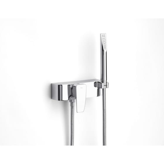 Image of Roca Thesis Wall Mounted Shower Mixer Valve With Shower Kit