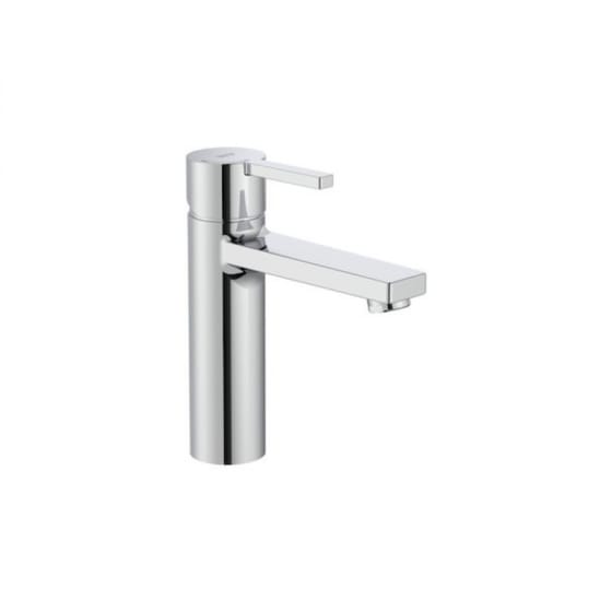 Image of Roca Naia Medium Height Monobloc Basin Mixer Tap With Click Clack Waste