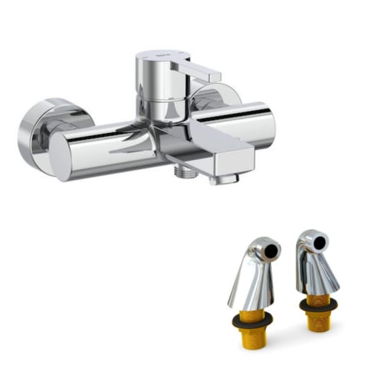 Image of Roca Naia Wall Mounted Bath Shower Mixer Valve