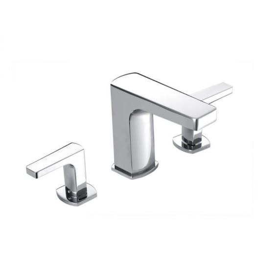 Image of Roca Escuadra 3 Hole Deck Mounted Basin Mixer Tap