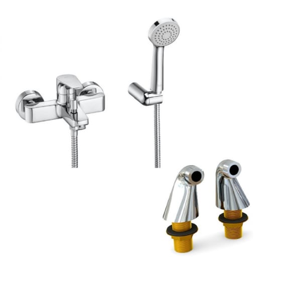 Image of Roca Atlas Wall Mounted Bath Shower Mixer Valve