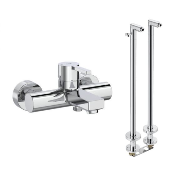 Image of Roca Naia Wall Mounted Bath Shower Mixer Valve