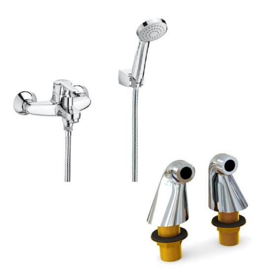 Image of Roca Victoria Wall Mounted Bath Shower Mixer Valve