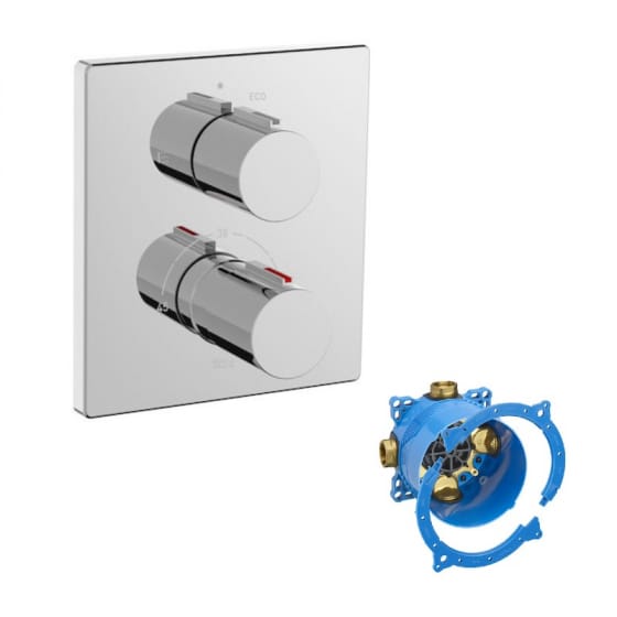 Image of Roca T-2000 Thermostatic Bath Shower Valve