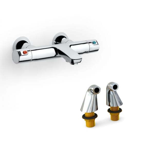 Image of Roca T-500 Thermostatic Wall Mounted Shower Valve