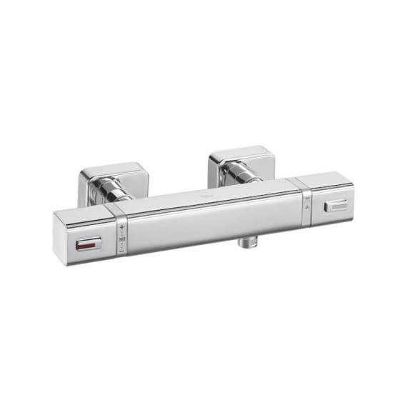 Image of Roca T-1000 Square Thermostatic Wall Mounted Shower Valve