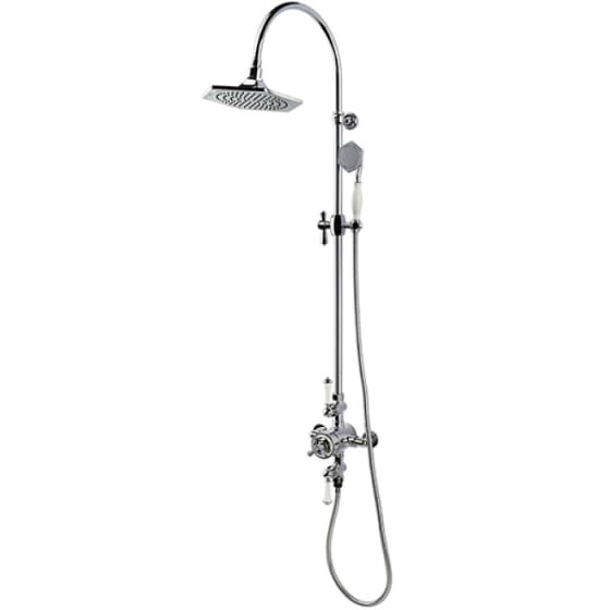 Image of RAK Washington Thermostatic Complete Mixer Shower with Fixed Head and Shower Kit