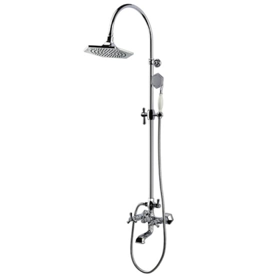 Image of RAK Washington Thermostatic Complete Mixer Shower Valve with Bath Spout and Shower Kit