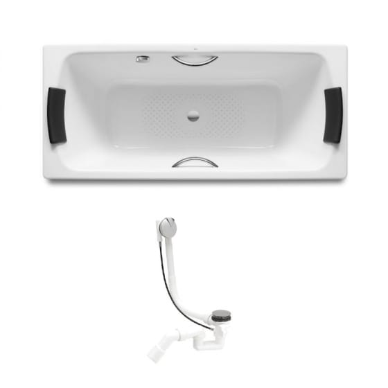 Image of Roca Lun Plus Steel Double Ended Bath