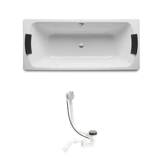 Image of Roca Lun Plus Steel Double Ended Bath