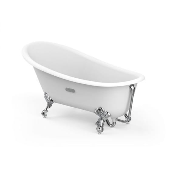 Image of Roca Carmen Cast Iron Freestanding Slipper Bath With Feet