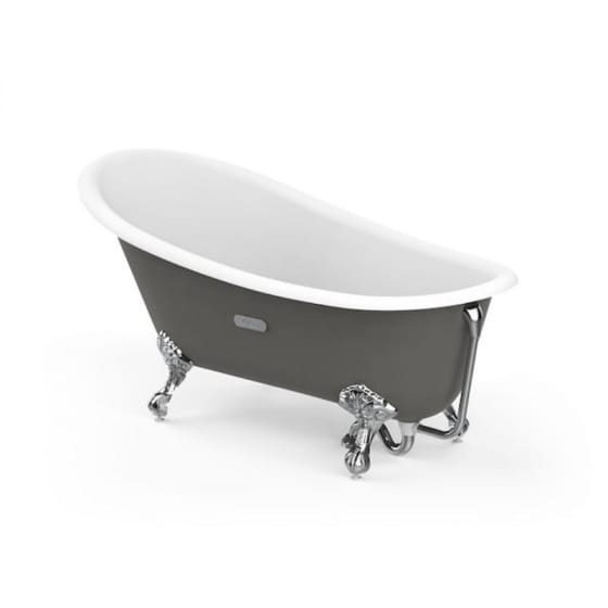 Image of Roca Carmen Cast Iron Freestanding Slipper Bath With Feet