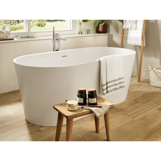 Image of Roca Alena Surfex Freestanding Bath With Waste