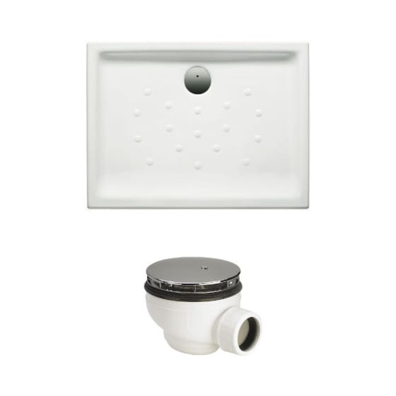 Image of Roca Malta Vitreous China Rectangular Shower Tray