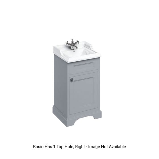 Image of Burlington Edwardian Freestanding 510mm Cloakroom Wide Vanity Unit with Basin