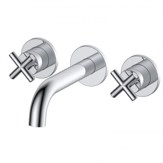 Image of RAK Ella 3 Hole Wall Mounted Basin Mixer